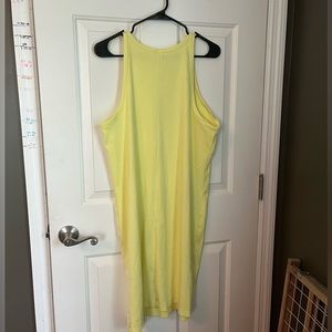 Old Navy Neon Yellow tank dress 3x